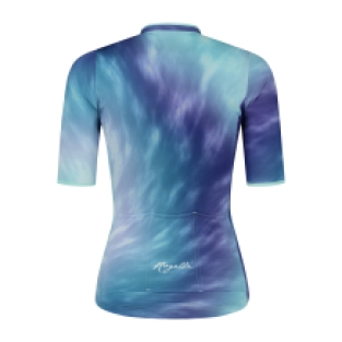 Tie Dye Fietsshirt Dames Blauw