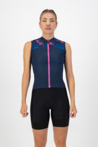 Harmony Fietsshirt Dames Blauw/Roze