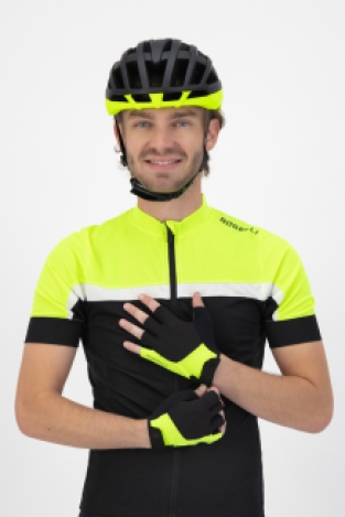 Essential Wielerhandschoen Heren Zwart/Fluor