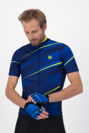 Buzz Wielerhandschoen Heren Blauw/Fluor