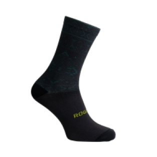 Aztec Sokken Heren Zwart/Lime/Blauw