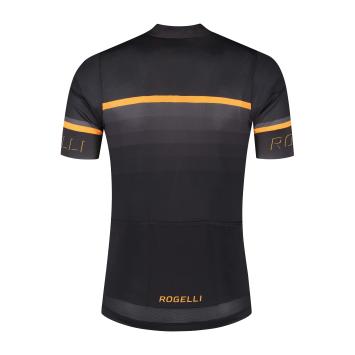 Hero II heren fietsshirt zwart grijs oranje