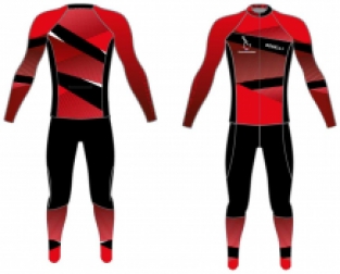 Thermo schaatspak Exclusief Rood/zwart Hajo second man